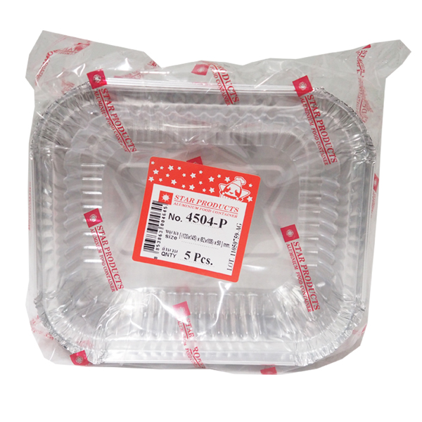 Star products foil trays No. 4571-P with plastic lids - alufoilstar